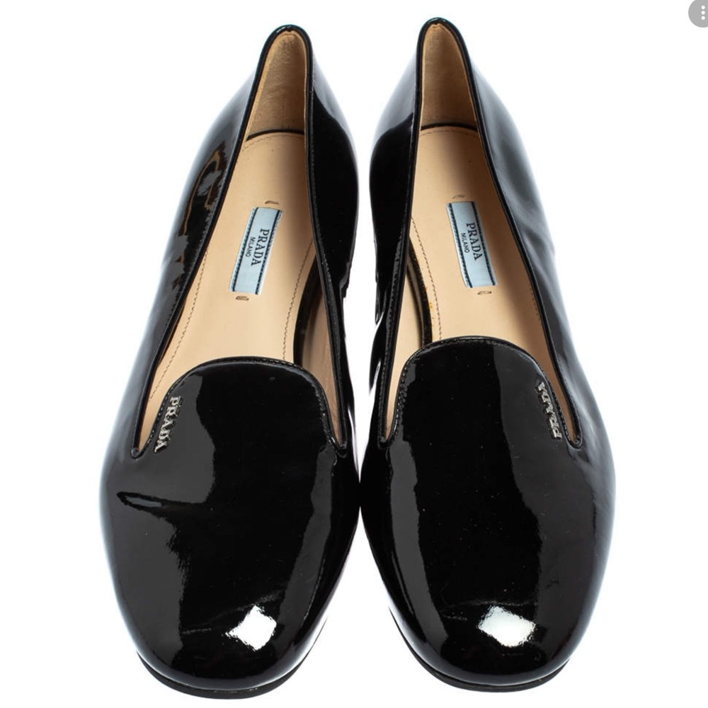 Prada Glossy Black Loafers